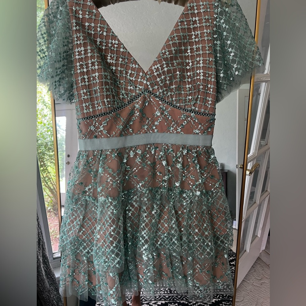 Self-Portrait sequin dress